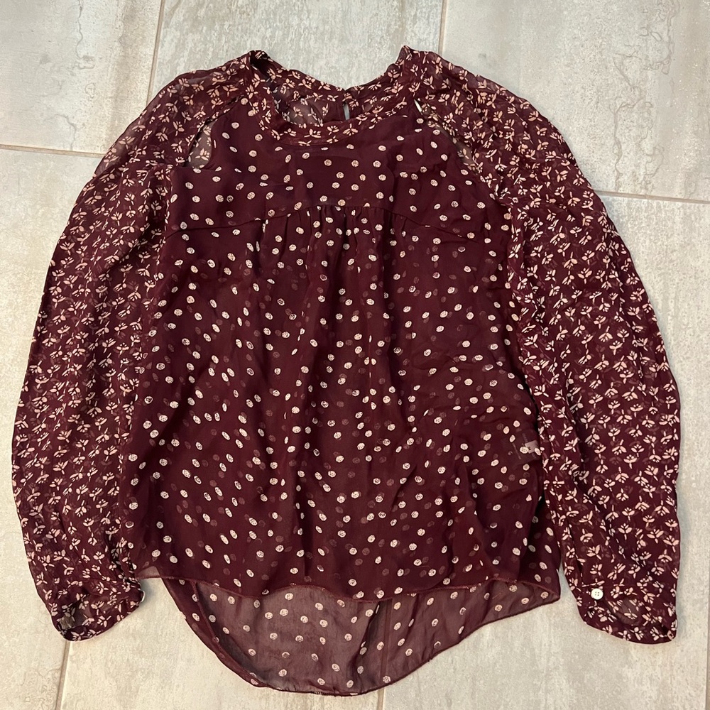 Isabel marant blouse in Burgandy